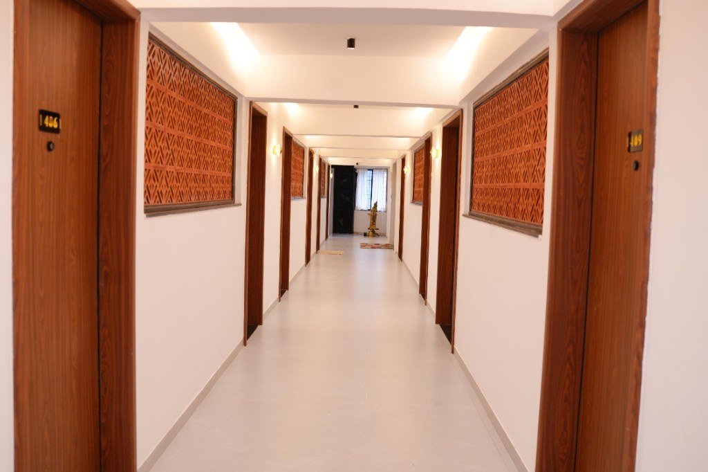 Guest corridor at LUMIERE Pune
