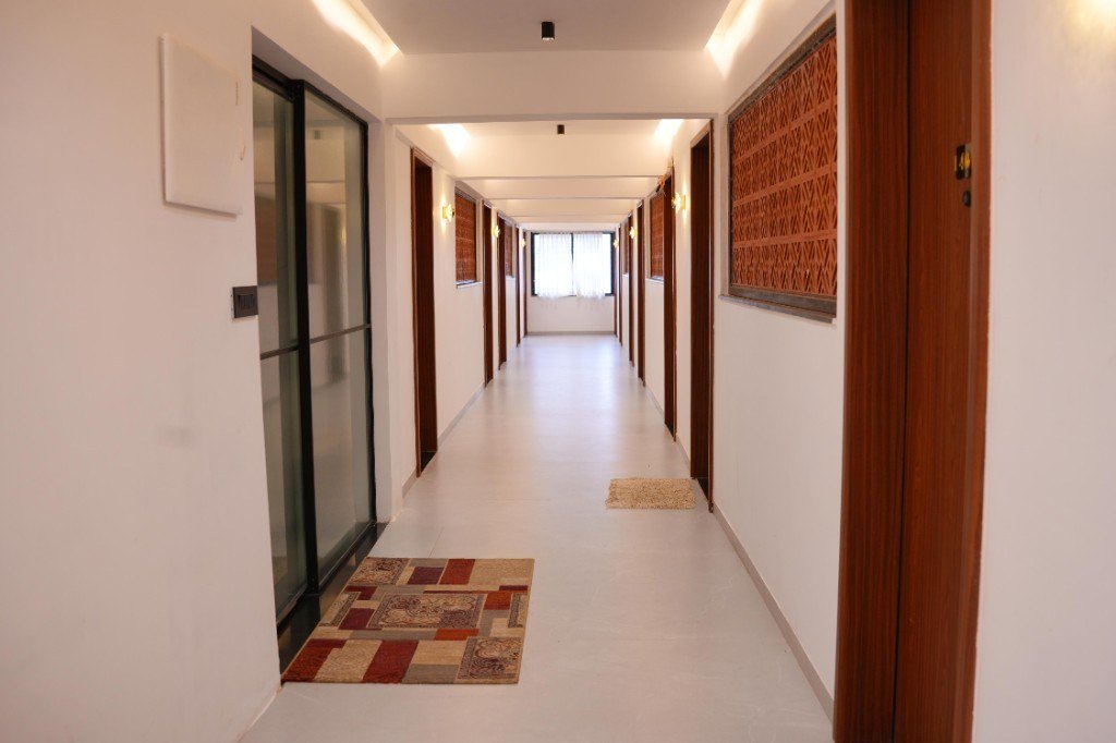 Hotel corridor interiors at LUMIERE